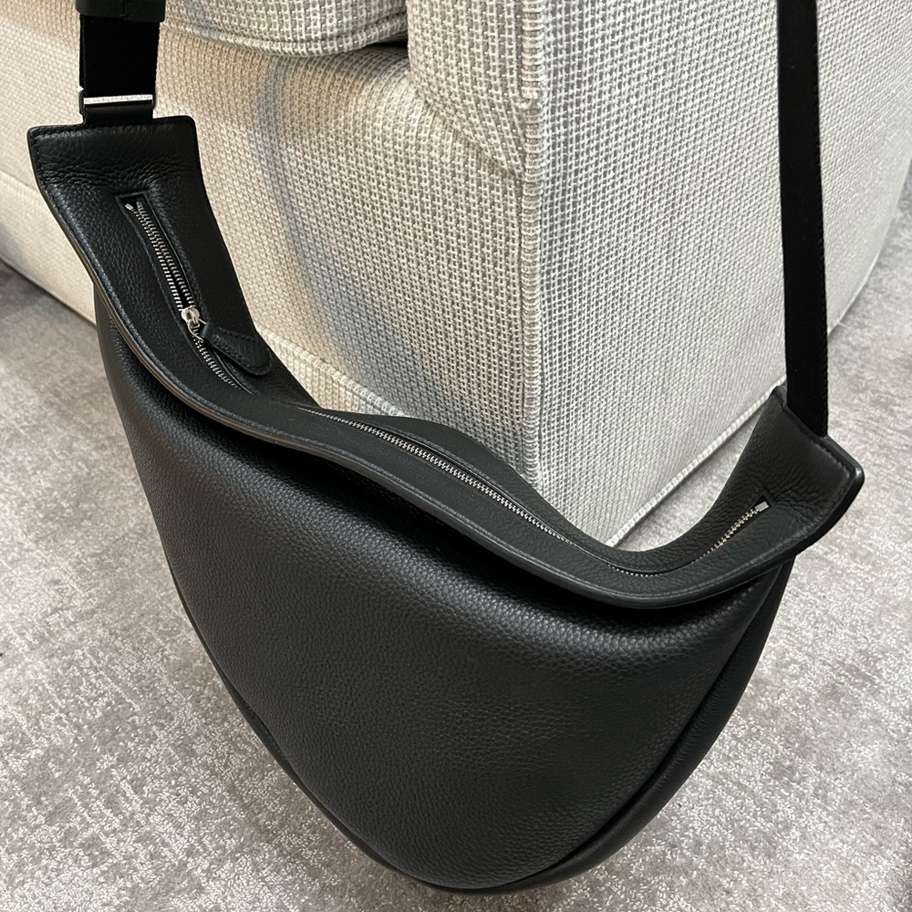 The Row - Large Slouchy Banana Bag in Luxe Grain Leather